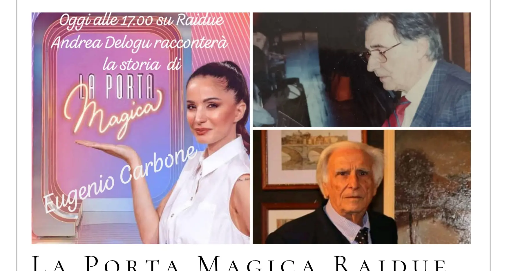 Il sarto calabrese Eugenio Carbone e la memoria ritrovata: la figlia Susy lo racconta in tv nel salotto di Andrea Delogu\n