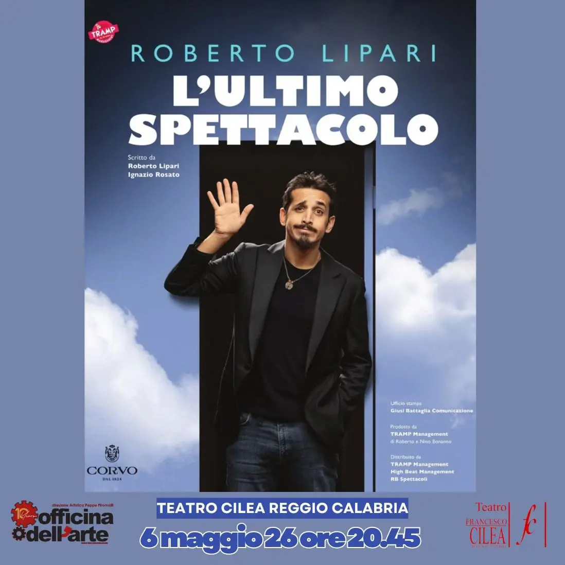 Officina dell'Arte chiude la sua stagione artistica con due fuoriclasse della scena: Roberto Lipari e Antonio Grosso\n