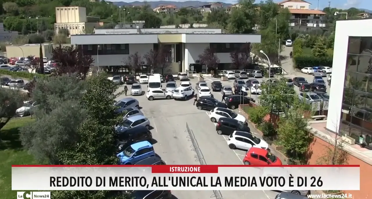 Reddito di merito, all'Unical la media voto è di 26