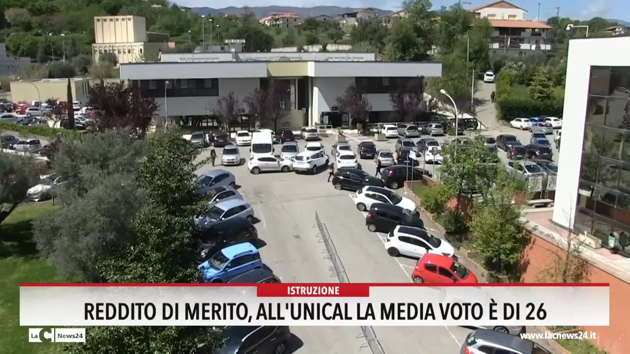 Reddito di merito, all'Unical la media voto è di 26