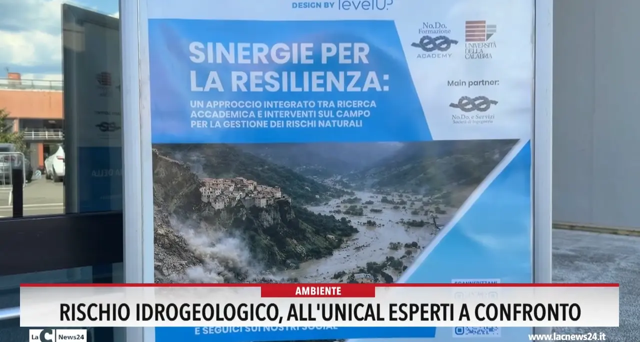Rischio idrogeologico, all'Unical esperti a confronto