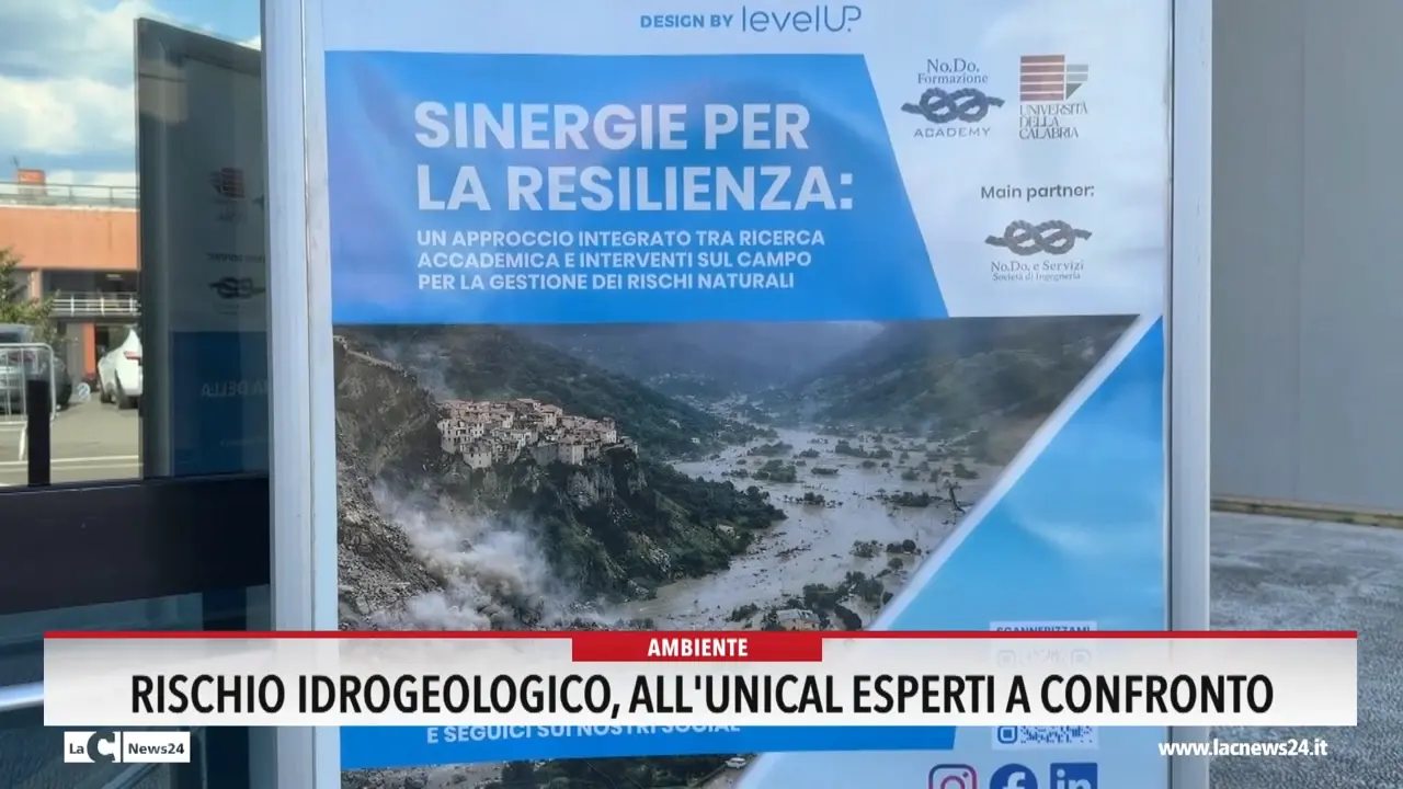 Rischio idrogeologico, all'Unical esperti a confronto