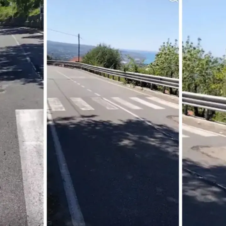 Nuovo cedimento sulla strada di Longobardi, l’assessore: «Ditta già allertata 20 giorni fa, a breve il ripristino»\n