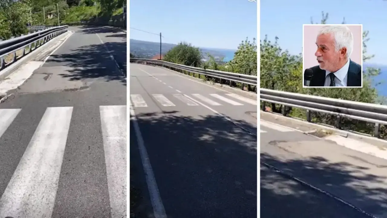 Nuovo cedimento sulla strada di Longobardi, l’assessore: «Ditta già allertata 20 giorni fa, a breve il ripristino»\n