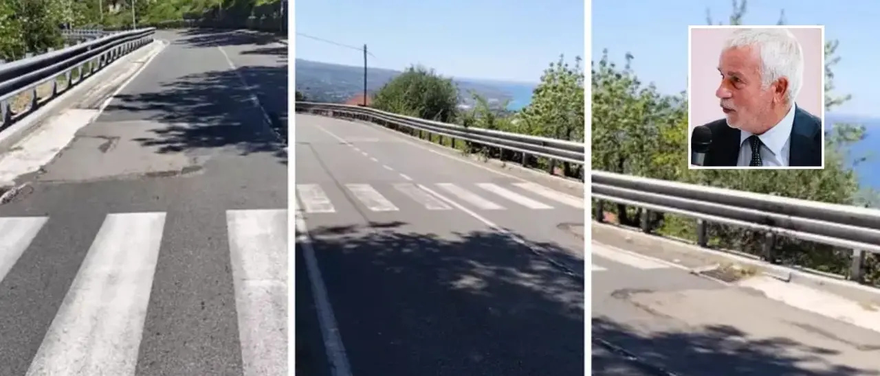 Nuovo cedimento sulla strada di Longobardi, l’assessore: «Ditta già allertata 20 giorni fa, a breve il ripristino»\n