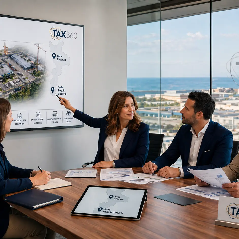 TAX360: visione internazionale e radici calabresi al servizio delle imprese del Sud\n