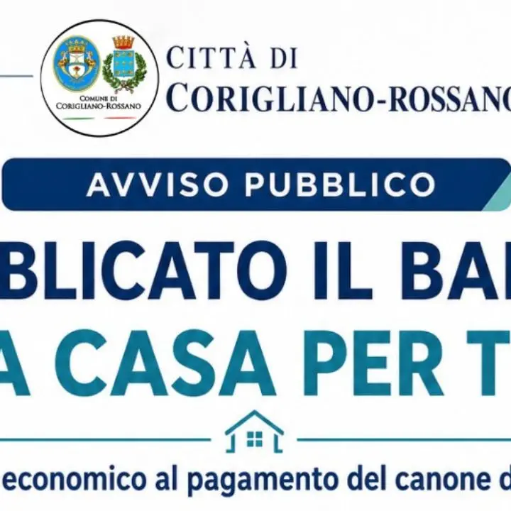 Corigliano Rossano pubblica il bando “Una Casa per tutti” per aiutare le famiglie in affitto\n