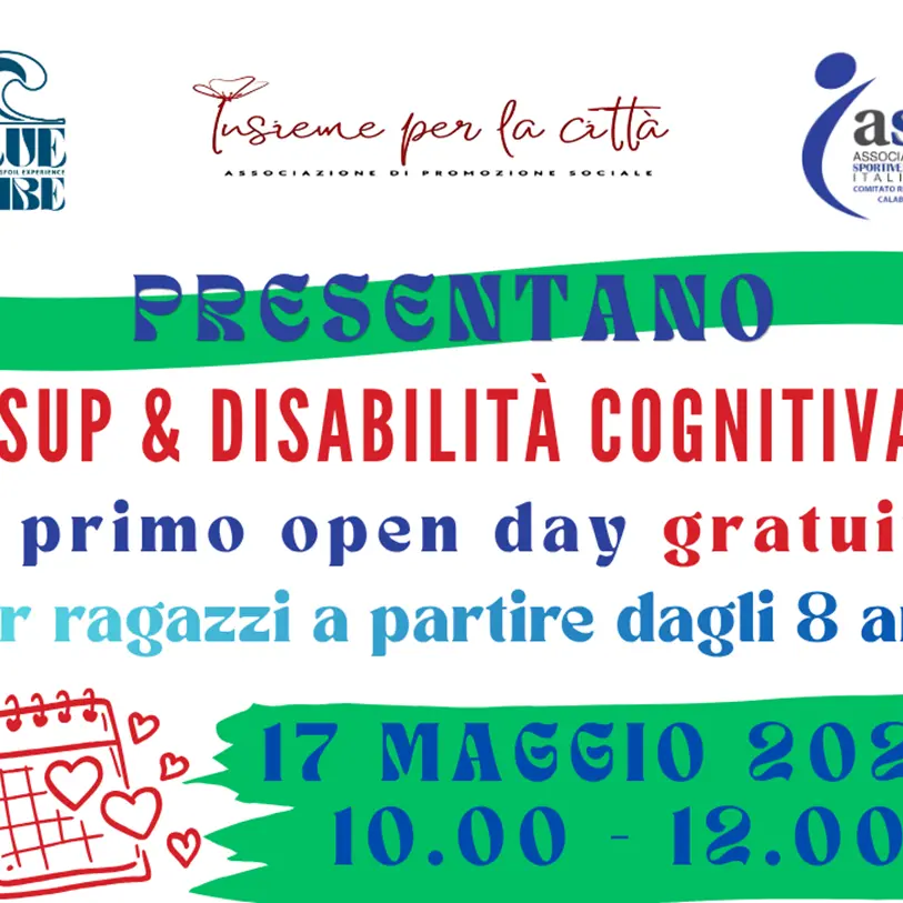 Mare e\u00A0inclusione: a Reggio il Primo Open\u00A0Day Gratuito di \"Sup & Disabilità Cognitiva\"\n