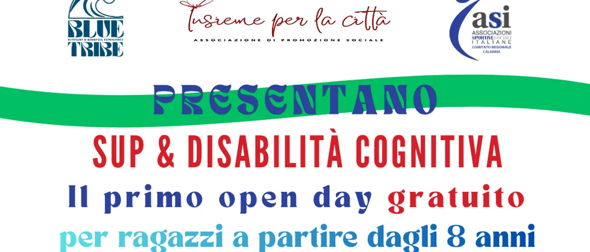 Mare e\u00A0inclusione: a Reggio il Primo Open\u00A0Day Gratuito di \"Sup & Disabilità Cognitiva\"\n