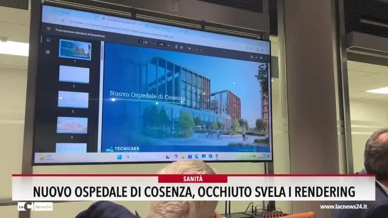 Nuovo ospedale di Cosenza :Occhiuto svela i Rendering