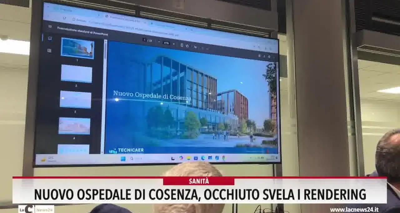 Nuovo ospedale di Cosenza :Occhiuto svela i Rendering