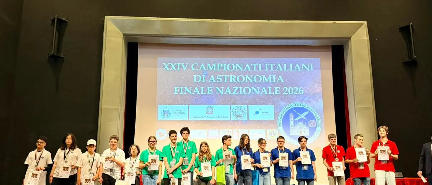 Campionati Italiani di Astronomia, doppio podio per il liceo\u00A0“da\u00A0Vinci”\n