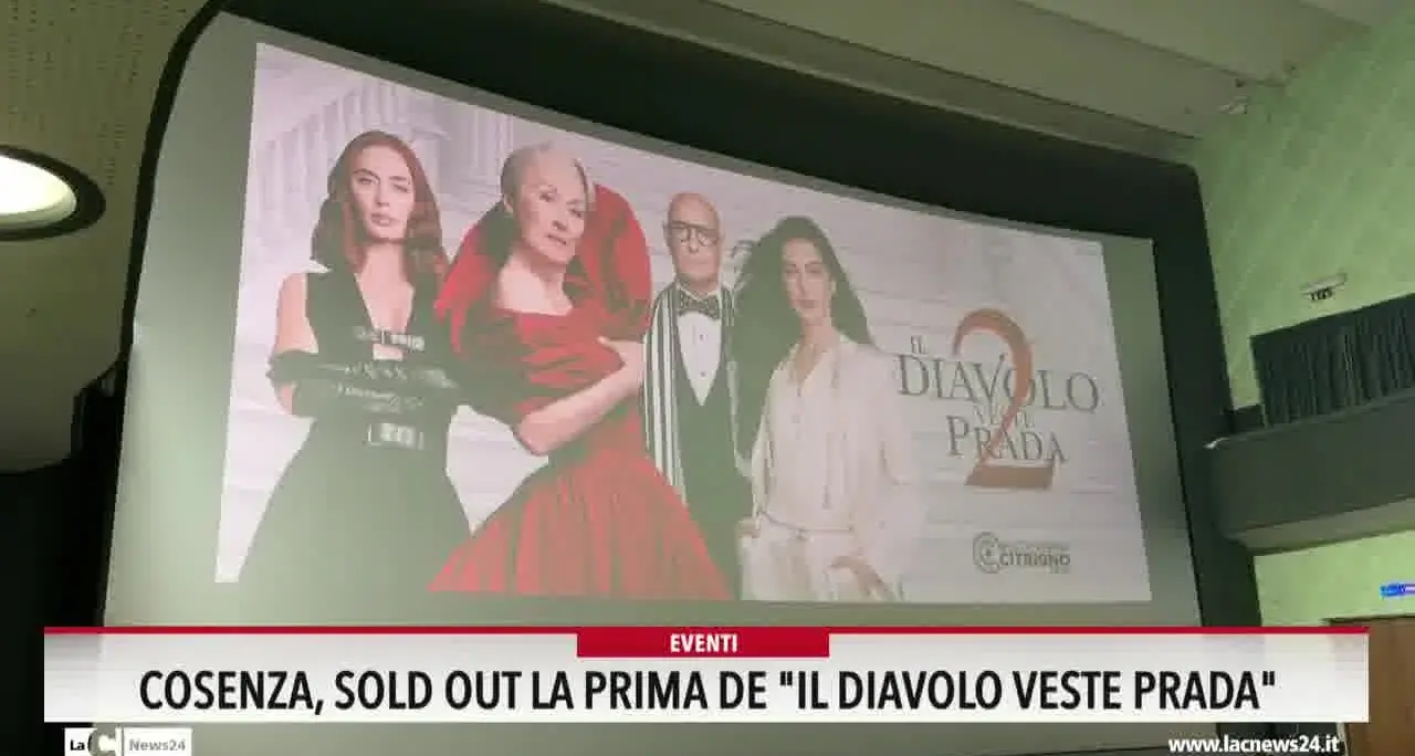 Cosenza, sold out la prima de Il diavolo veste Prada