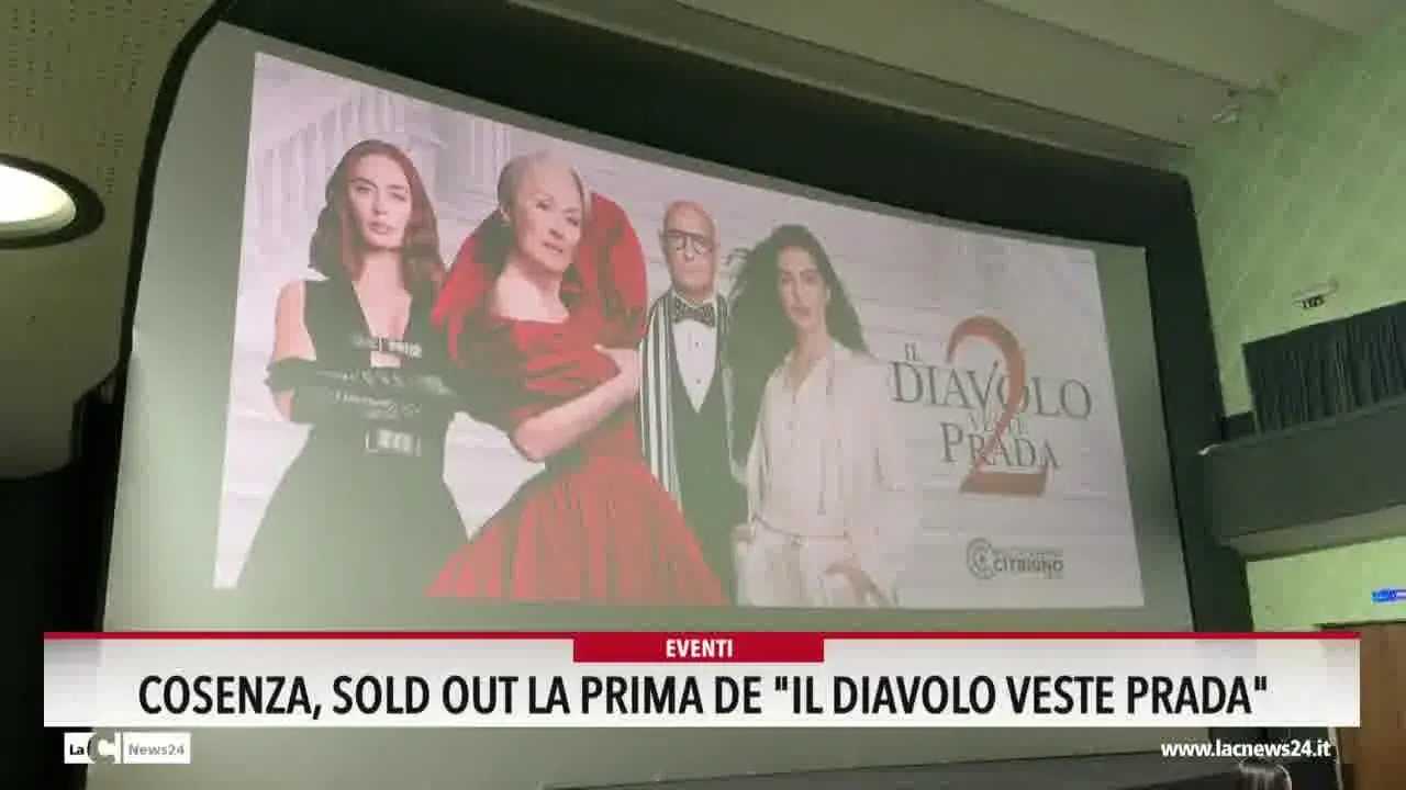 Cosenza, sold out la prima de Il diavolo veste Prada