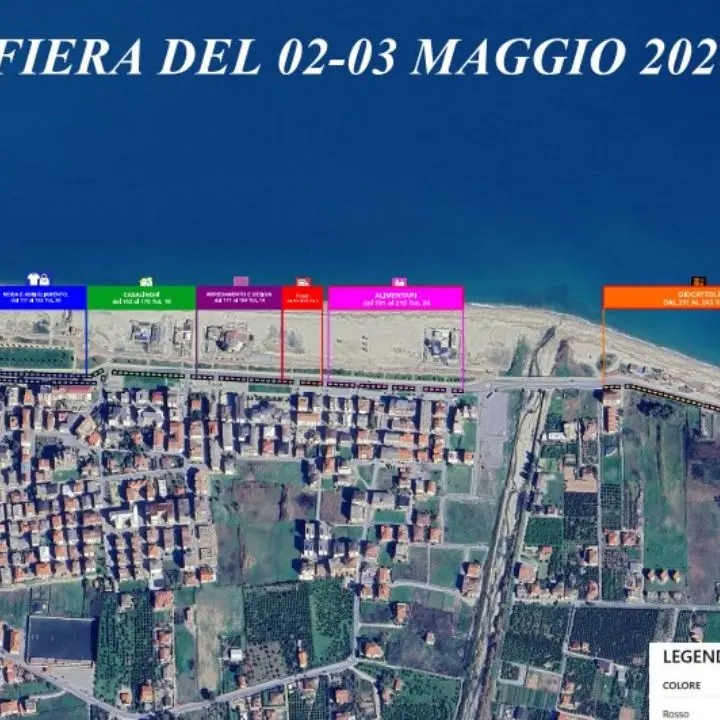 Fiera di Maggio a Schiavonea, tutto pronto per l’edizione 2026 sul lungomare\n