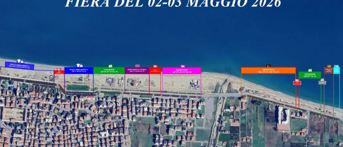 Fiera di Maggio a Schiavonea, tutto pronto per l’edizione 2026 sul lungomare\n