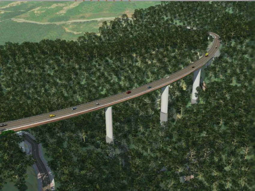 Celico, un ponte tutto nuovo: 35 milioni per superare e poi abbattere il Cannavino esistente | FOTO