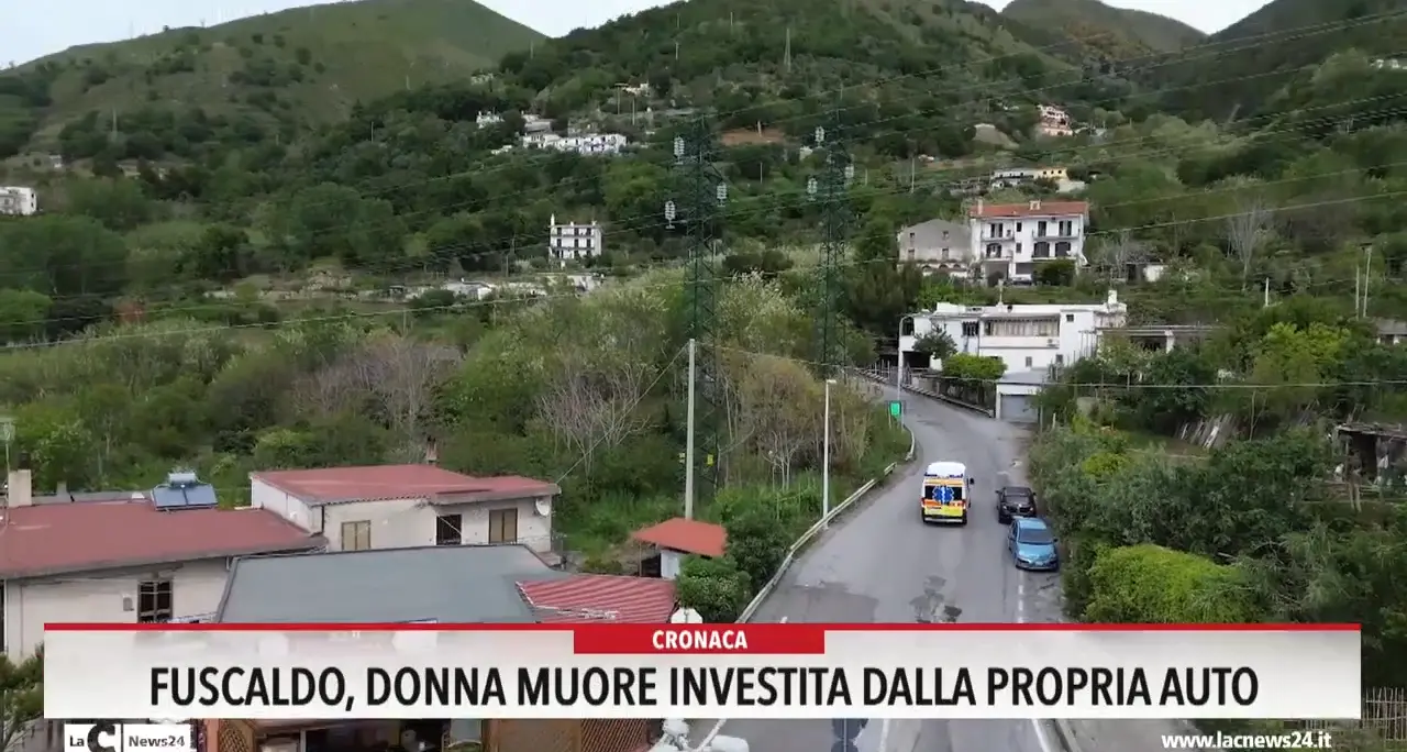 Fuscaldo, donna muore investita dalla propria auto