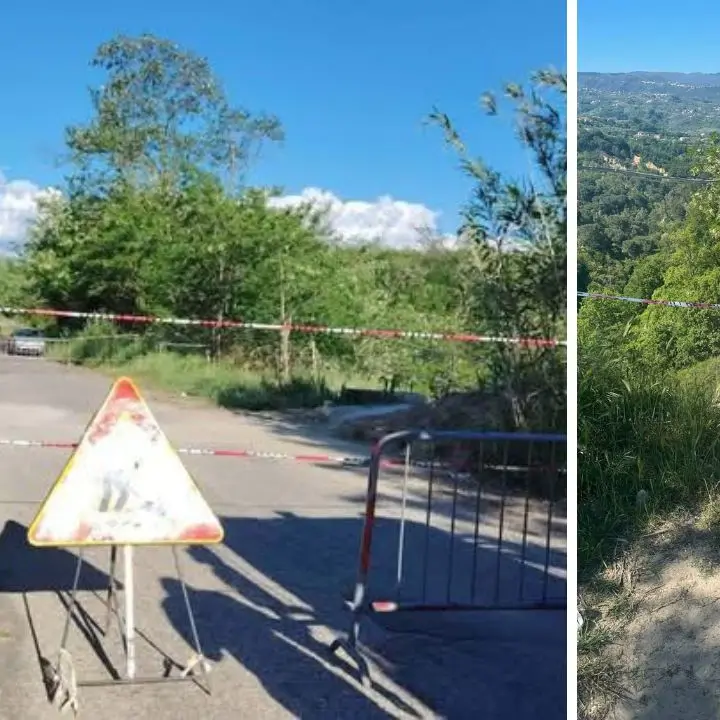 Rovito, strada chiusa per frana: isolate una trentina di famiglie\n