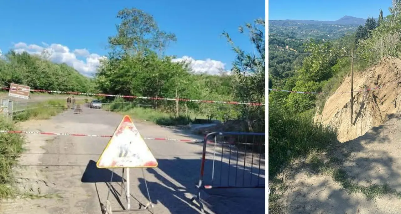 Rovito, strada chiusa per frana: isolate una trentina di famiglie\n