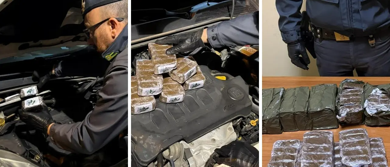 Droga nascosta in auto, hashish per 100 mila euro sequestrato\u00A0nel Cosentino: arrestato il corriere\n
