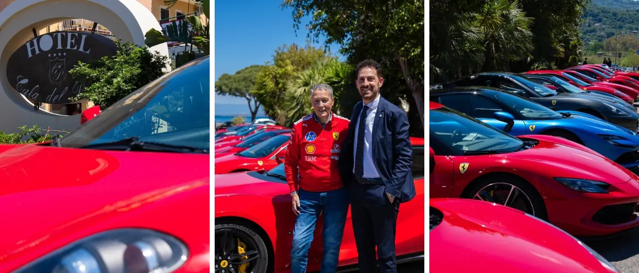 Oltre 30 Ferrari invadono Vibo Marina: successo per l’evento del Club Catanzaro al ristorante Lapprodo\n
