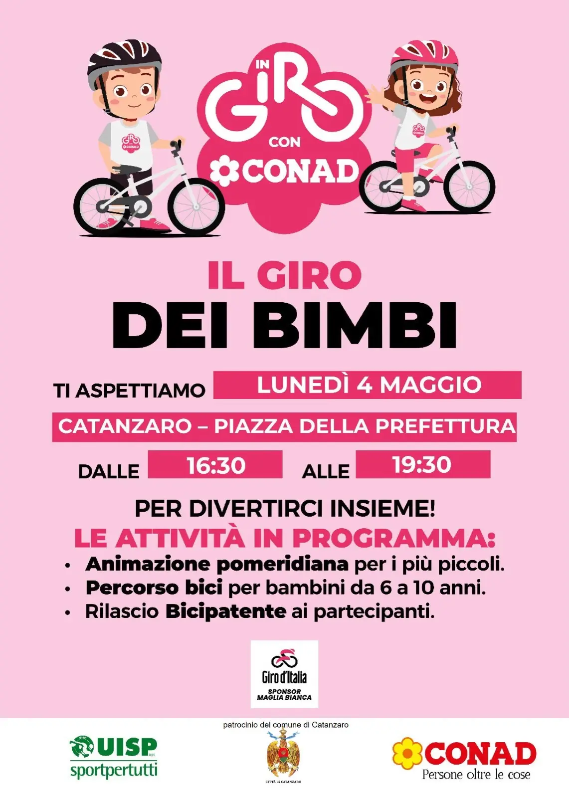 Catanzaro, in arrivo “Il Giro dei Bimbi”: lunedì pomeriggio sport e divertimento nel centro storico\n