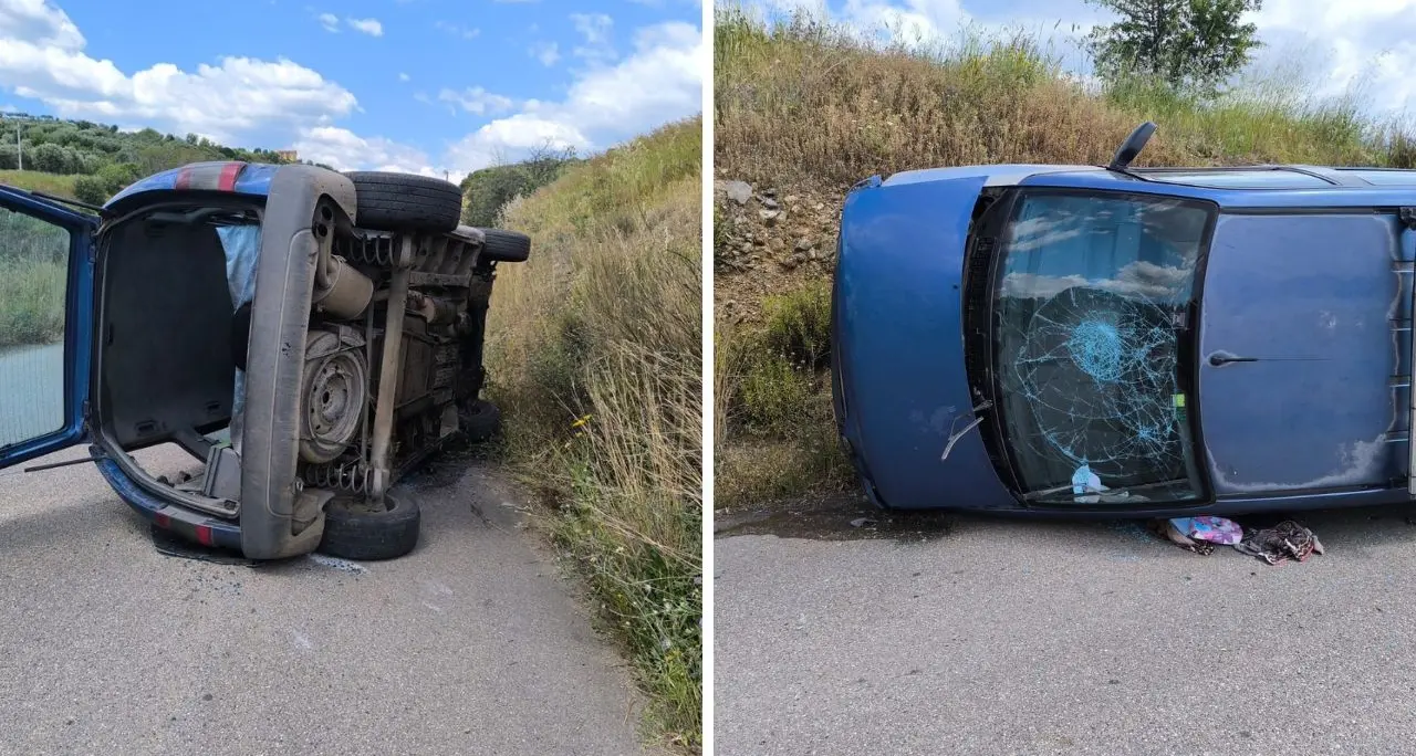 Cassano, perde il controllo dell’auto e si ribalta in Contrada Laccata: ferito un uomo\n