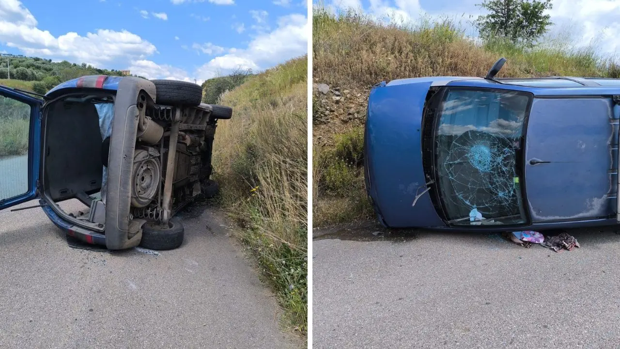 Cassano, perde il controllo dell’auto e si ribalta in Contrada Laccata: ferito un uomo\n