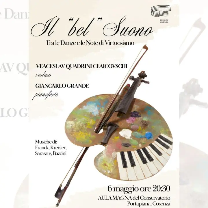 “Il bel suono”, al Conservatorio di Cosenza il duo Ceaicovschi-Grande\n