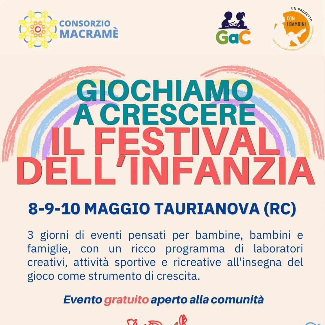 Al via a Taurianova il Festival dell’Infanzia “Giochiamo A Crescere”\n