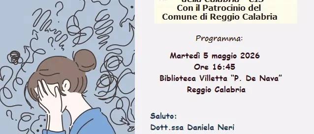 Reggio, il Cis della Calabria\u00A0promuove l’incontro “Sofferenza mentale. Dalla normalità alla patologia”\n