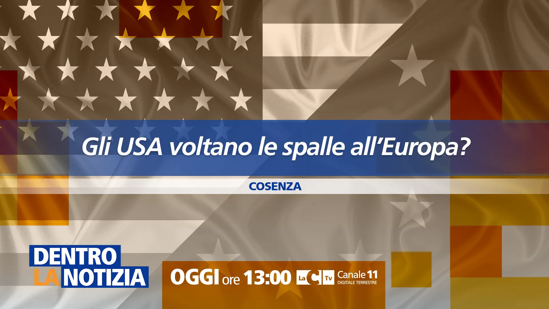 Gli Usa voltano le spalle all’Europa? Ne parliamo oggi\u00A0a Dentro la Notizia alle 13 su LaC Tv\n