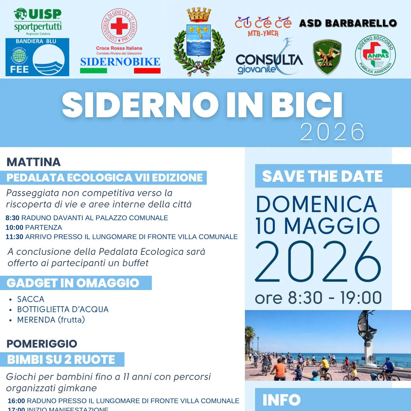 \"Siderno in Bici\", domenica\u00A0un'intera giornata all'insegna di sport, ecologia e socializzazione\n