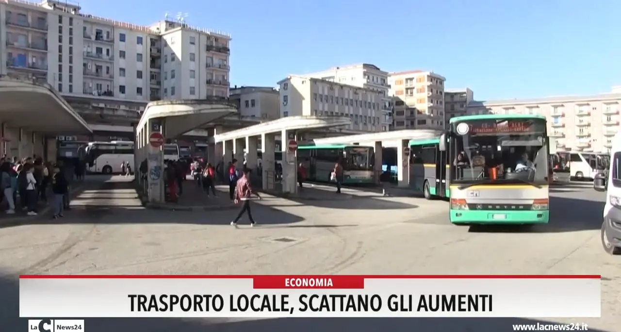 Trasporto locale, scattano gli aumenti