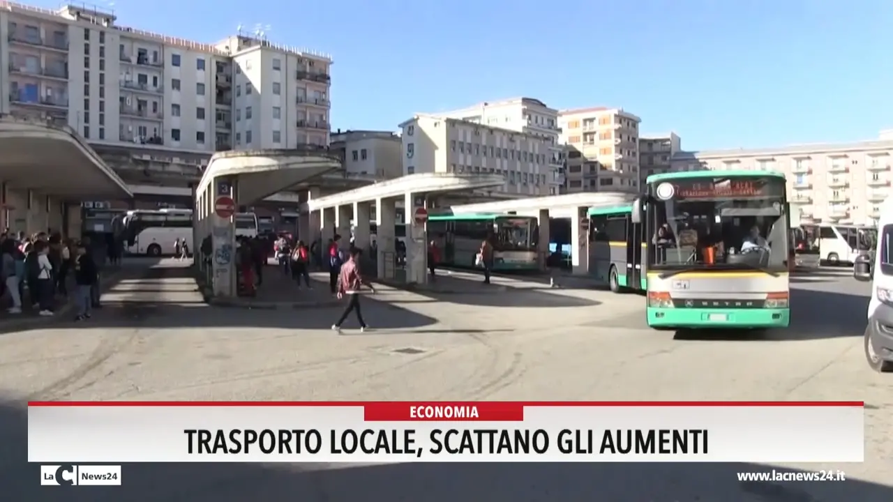 Trasporto locale, scattano gli aumenti