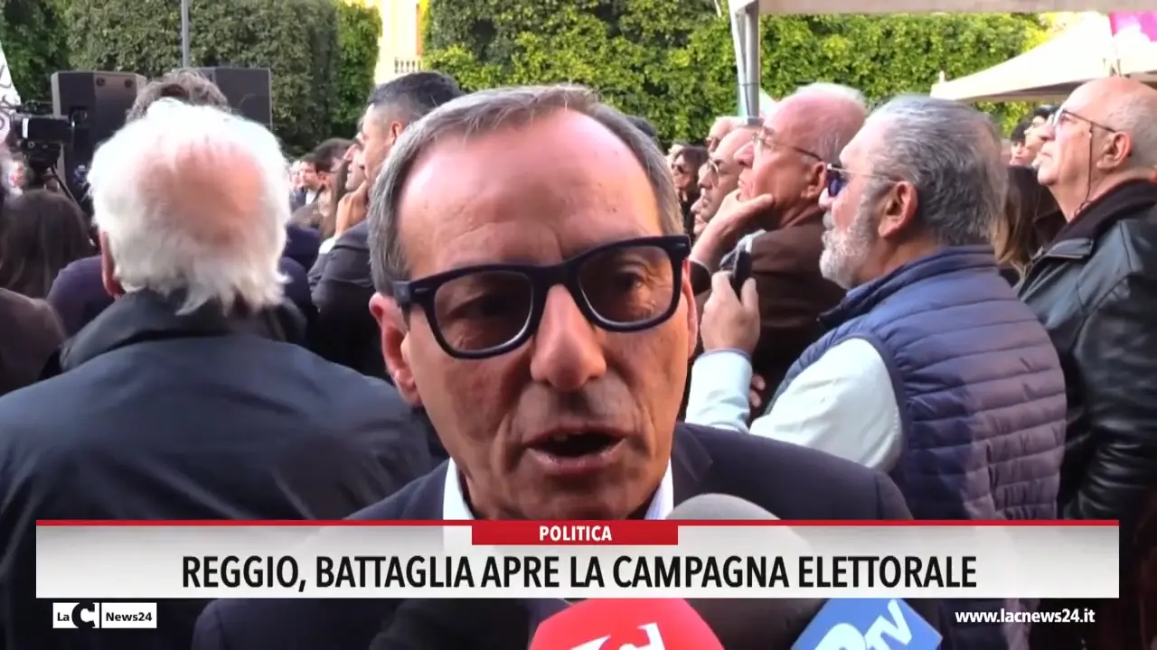 Reggio, Battaglia apre la campagna elettorale