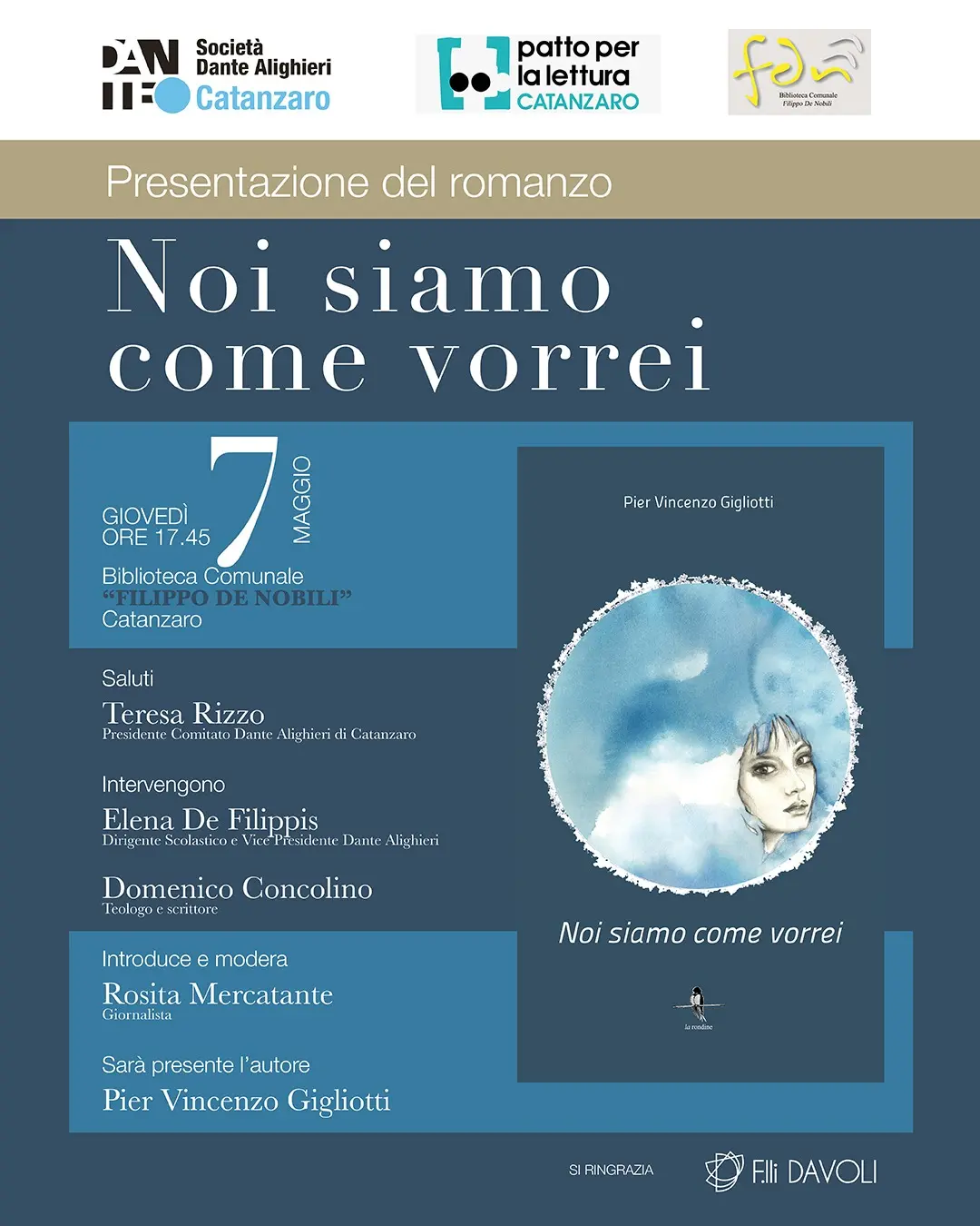 Lo sguardo della letteratura sui giovani:\u00A0alla biblioteca De Nobili\u00A0il nuovo romanzo di Pier Vincenzo Gigliotti\n