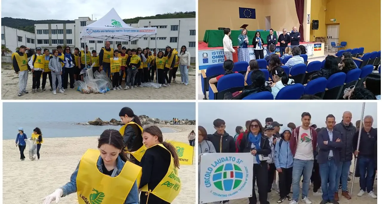 Pizzo, studenti del Nautico in campo per l’ambiente: una “Giornata oasi” per ripulire la spiaggia dai rifiuti\n