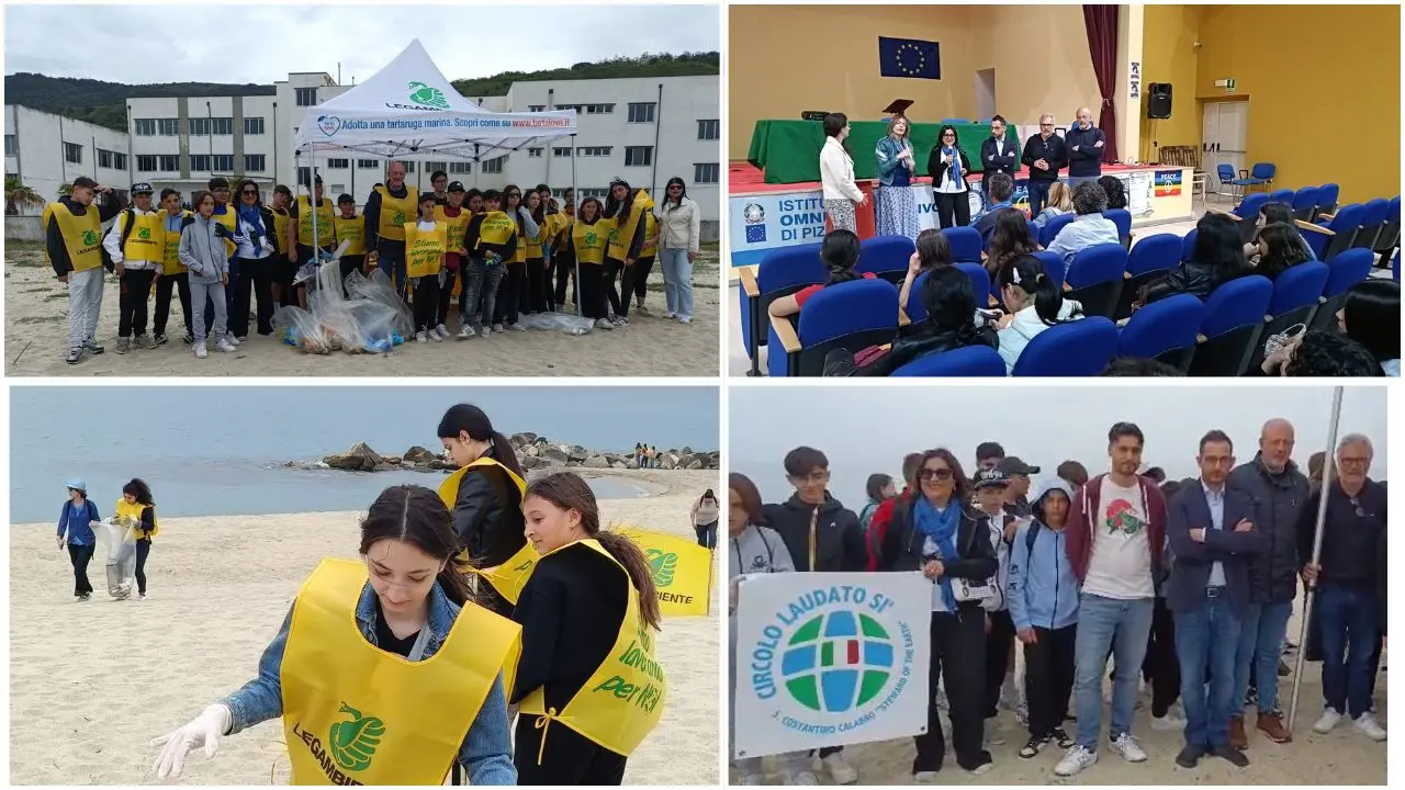 Pizzo, studenti del Nautico in campo per l’ambiente: una “Giornata oasi” per ripulire la spiaggia dai rifiuti\n