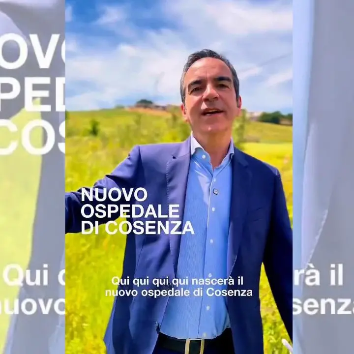 Nuovo ospedale, Occhiuto indica il punto preciso: «Qui nascerà il presidio di Cosenza» | VIDEO\n