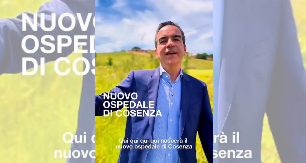 Nuovo ospedale, Occhiuto indica il punto preciso: «Qui nascerà il presidio di Cosenza» | VIDEO\n