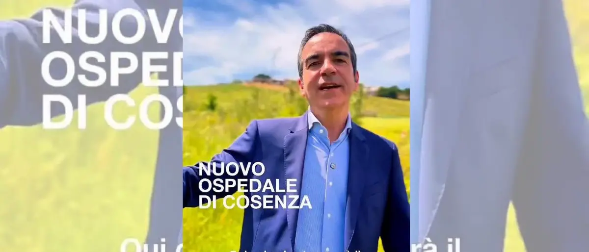 Nuovo ospedale, Occhiuto indica il punto preciso: «Qui nascerà il presidio di Cosenza» | VIDEO\n