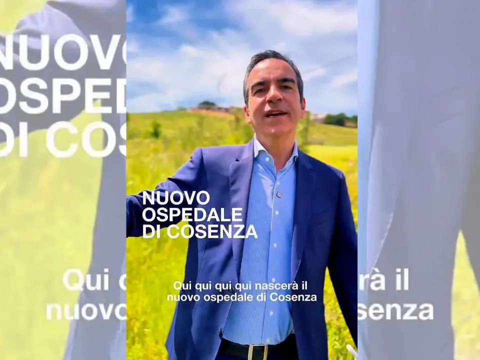 Nuovo ospedale, Occhiuto indica il punto preciso: «Qui nascerà il presidio di Cosenza» | VIDEO