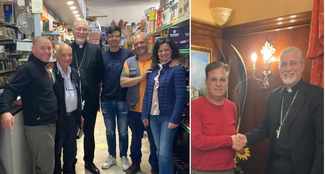 Intimidazioni nel Vibonese, il vescovo\u00A0Attilio Nostro fa visita alle aziende colpite: «Atti sciagurati». Giovedì una fiaccolata di solidarietà\n