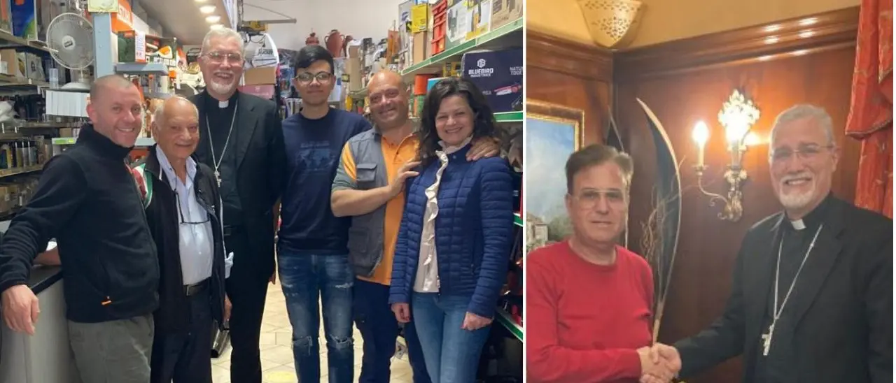 Intimidazioni nel Vibonese, il vescovo\u00A0Attilio Nostro fa visita alle aziende colpite: «Atti sciagurati». Giovedì una fiaccolata di solidarietà\n