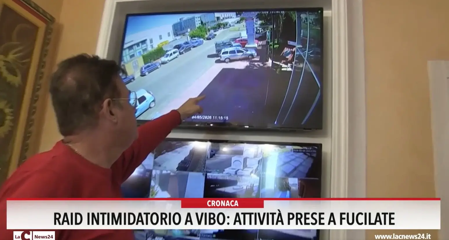 <p>Intimidazioni a 5 aziende a Vibo, uno dei titolari: «<span style=\"color:hsl(0, 75%, 60%);\">Una scena da Far West</span>. I nostri figli andranno via da qui»</p>