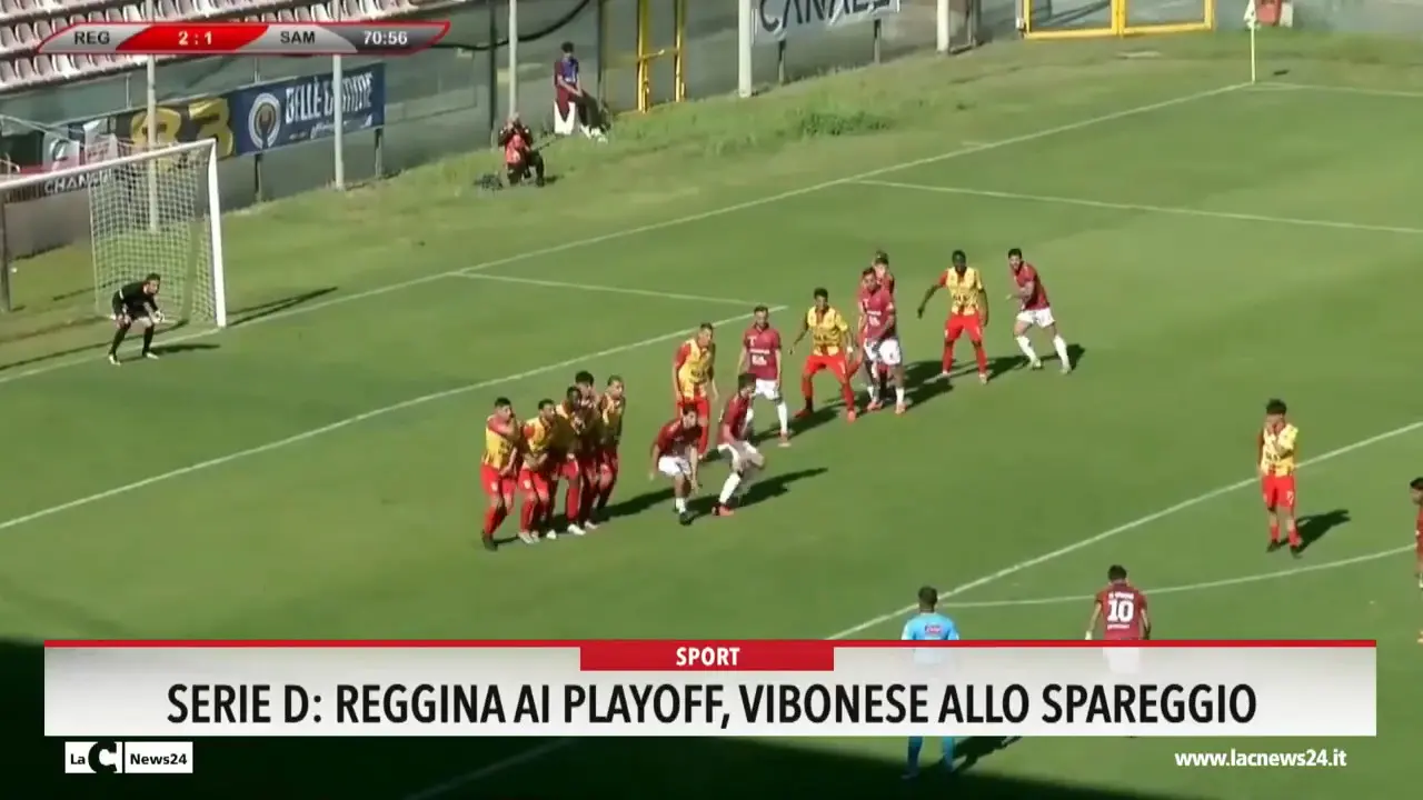 Serie D: Reggina ai playoff, Vibonese allo spareggio