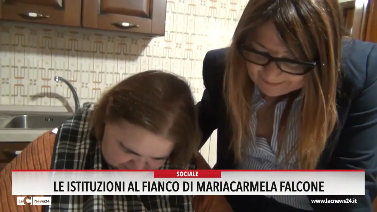 Le istituzioni al fianco di Mariacarmela Falcone