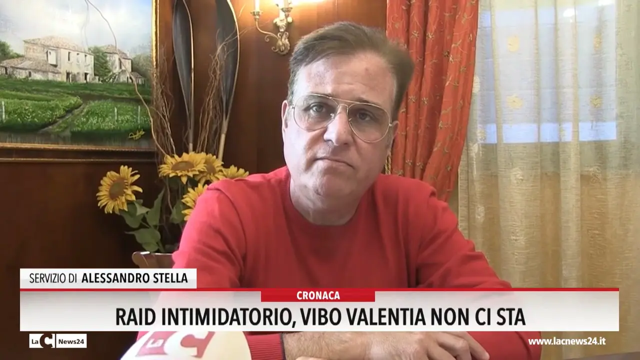 Raid intimidatorio, Vibo Valentia non ci sta